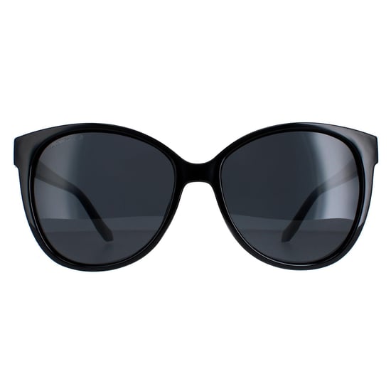 Montana Cat Eye Womens Shiny Black Smoke Polarized MP74