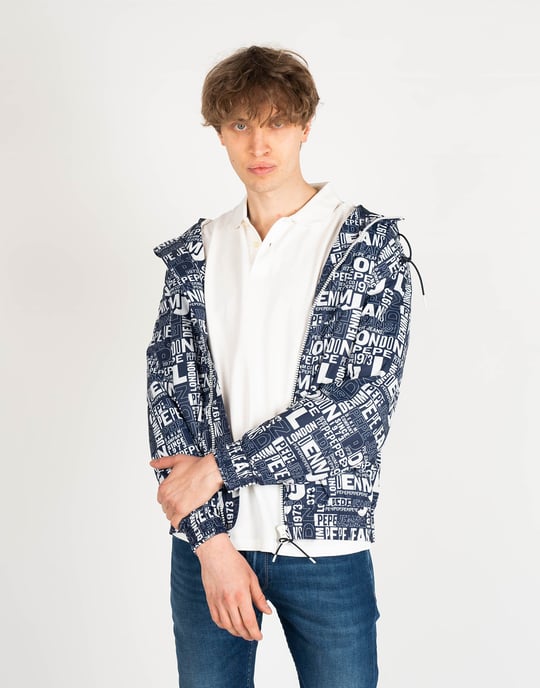 Pepe Jeans Chaqueta Tony del hombre Blanco, azul oscuro - Image 3
