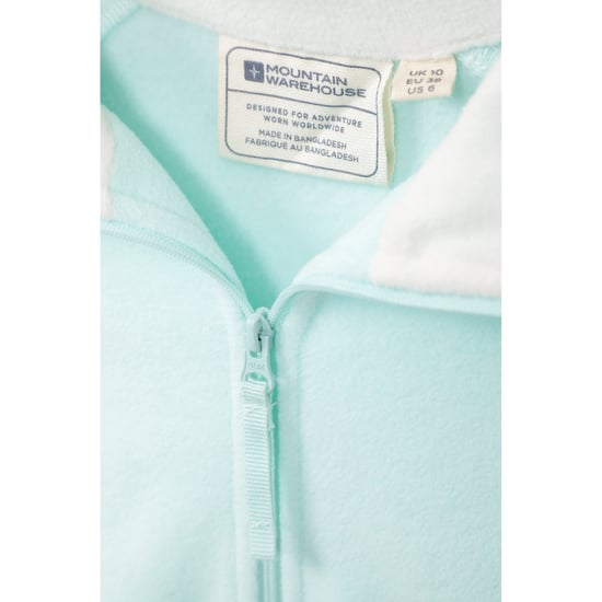 Mountain Warehouse Womens/Ladies Montana Half Zip Fleece Top (Mint) - Image 2
