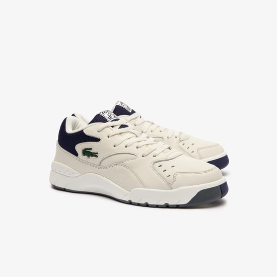 Men's Lacoste Aceline Trainers in Off White - Image 2