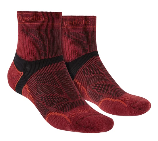 Bridgedale - Calcetines ligeros de lana merino para hombre - Rojo - Image 1