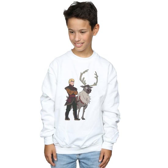 Disney Boys Frozen 2 Sven And Kristoff Sweatshirt (White)