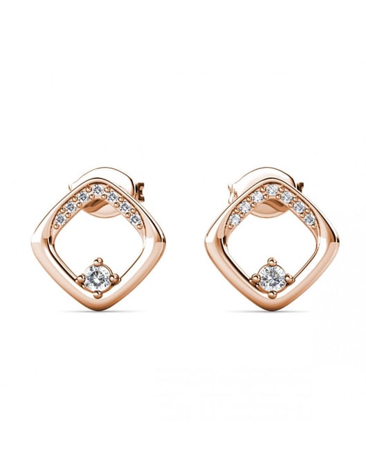 Pendientes Adelise - Oro rosa y cristal - Image 3