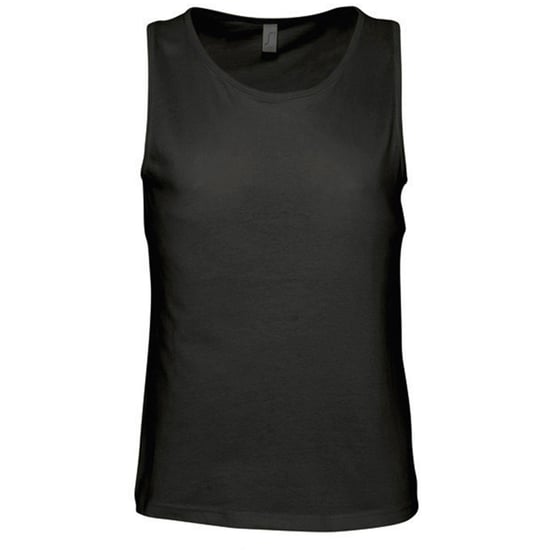 SOLS Mens Justin Sleeveless Tank / Vest Top (Deep Black) - Image 1