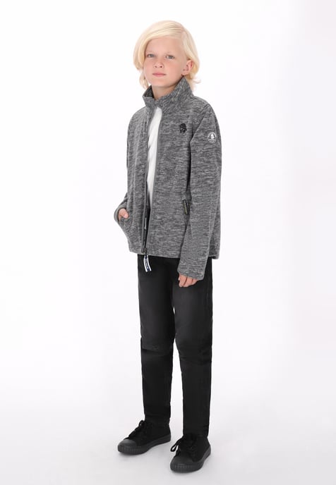 Schmuddelwedda fleece jacket Grey melange - Image 2