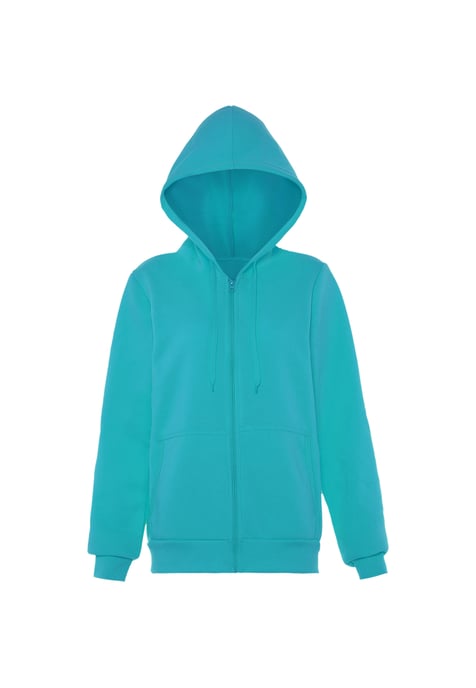Mymo Hooded jacket women turquoise - Image 1