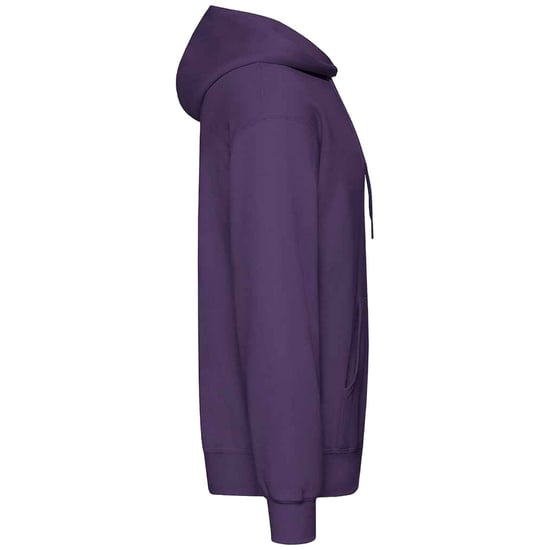 Fruit Of The Loom Unisex Adults Classic Hooded Sweatshirt (Purple) - Image 3