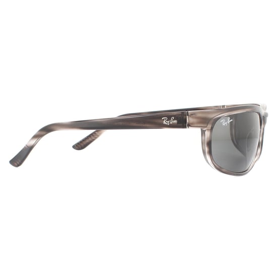 Ray-Ban Sunglasses Predator II RB2027 6430B1 Striped Grey Havana  Dark Grey