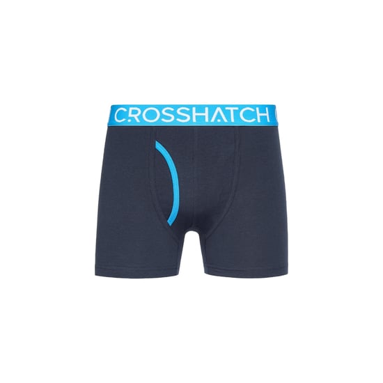 Crosshatch Mens Linamo MVE Open Fly Boxer Shorts (Pack of 3) (Blue) - Image 2