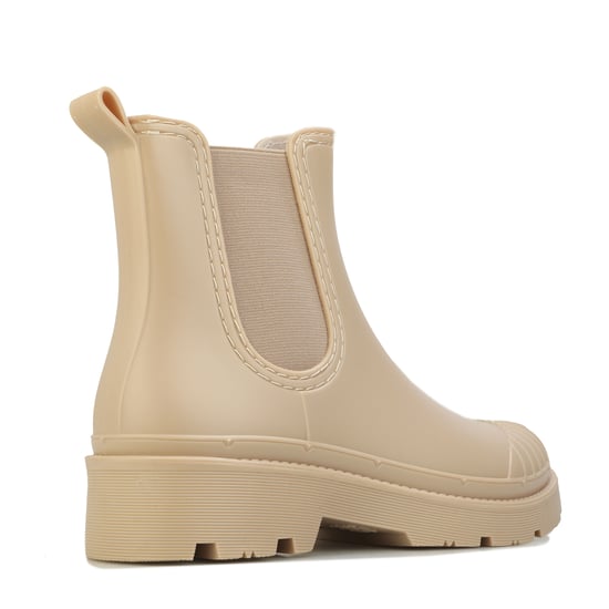 Women's Rocket Dog Puddle Rubber Chelsea Boots in Off White