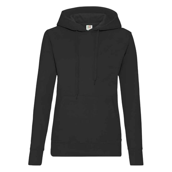 Fruit of the Loom Classic Lady Fit Hooded Sweatshirt (Black) - Image 1