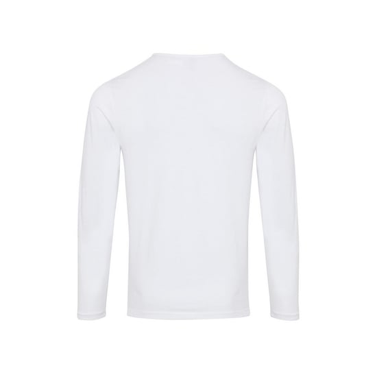 Premier Mens Long John Roll Sleeve T-Shirt (White) - Image 2