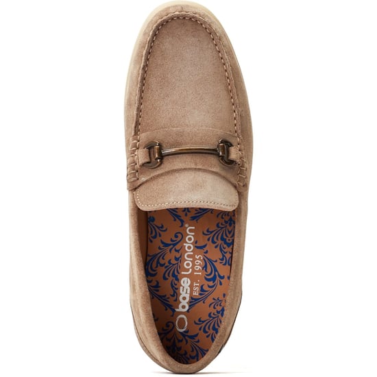 Base London Snapper Leather Men's Sand Loafers - Image 4