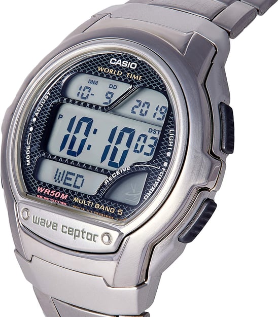 Casio Wave Ceptor Men's Silver Watch WV-58RD-1AEF - Image 4