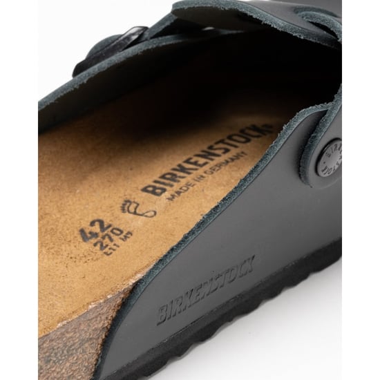 Birkenstock Boston Natural Leather Unisex Clogs - Image 4