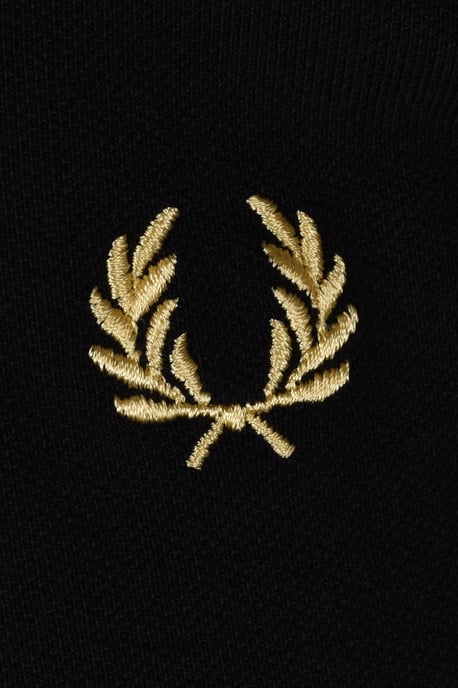 Fred Perry La Original Hecha en Inglaterra Camisa Polo Negra - Image 2