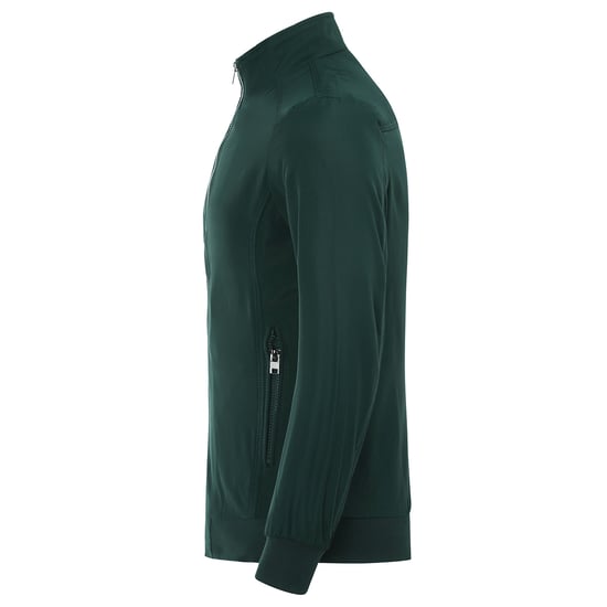 Men's Bomber Jacket with Stand-Up Collar, Transitional Jacket for Autumn, Casual Sports Jacket Green - Image 3