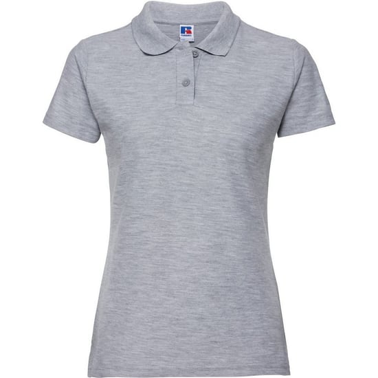 Russell Womens/Ladies Classic Plain Polycotton Polo Shirt (Light Oxford Grey) - Image 1