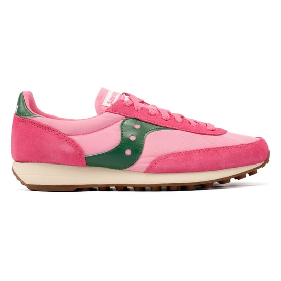 Saucony Trainer 80 Pink/Forest Trainers - Image 5