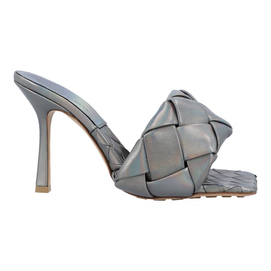 Bottega Veneta Metallic grey Lido Mules - Image 5