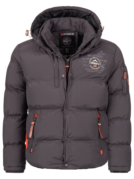 Geographical Norway Steppjacke Dunkelgrau