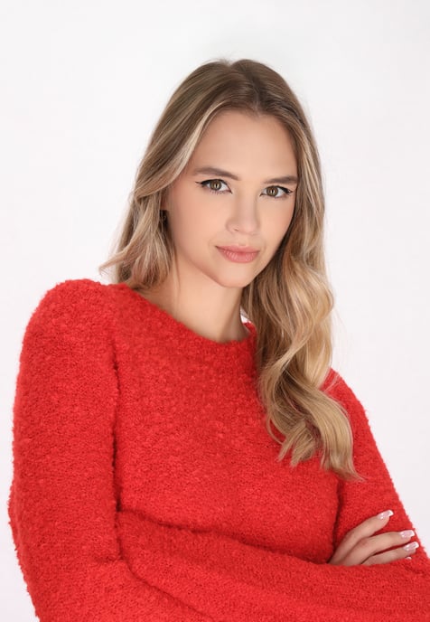 Mymo sweater women red - Image 5