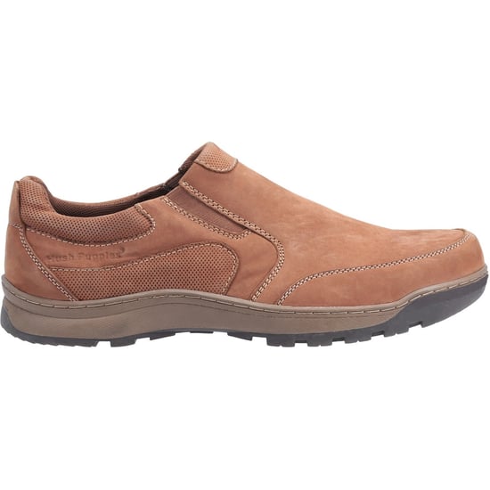 Hush Puppies Mens Jasper Nubuck Leather Slip On Shoe (Tan Nubuck) - Image 3