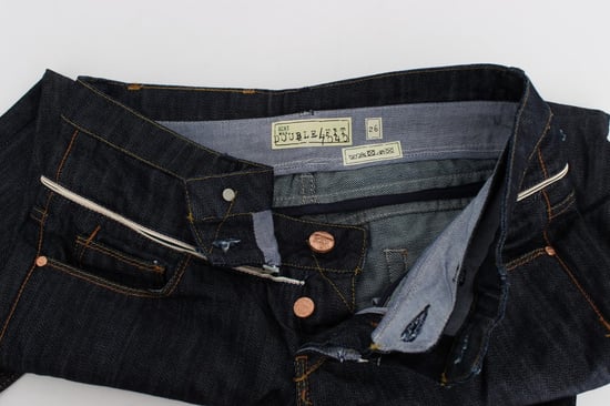 Acht Pantalones de Mezclilla de Algodón para Mujer en Azul, Corte Recto - Image 6