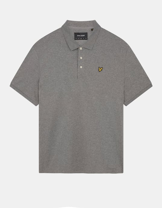 Polo liso gris jaspeado de Lyle & Scott - Image 5