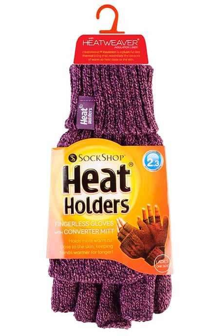 Convertidor térmico de mujer Guantes de punto por cable sin dedos de 2,3 tog - Image 2