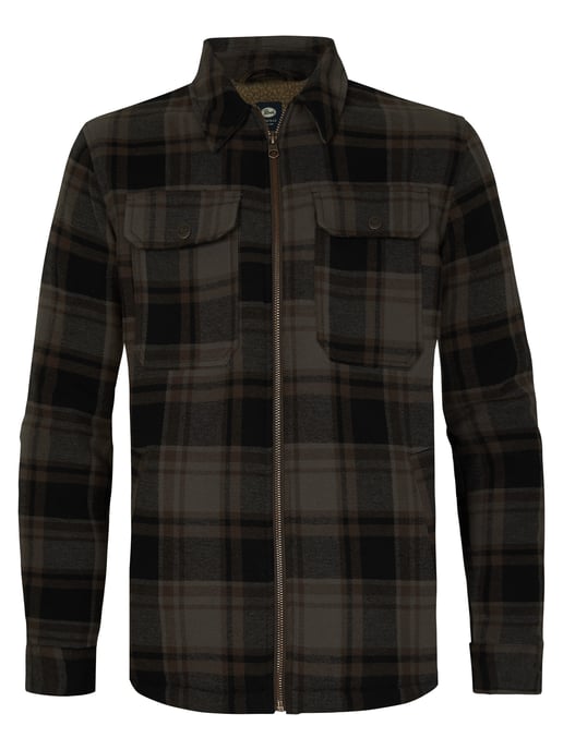 Petrol Industries - Checked Shirt Aleknagik Men - Timber Wood - Image 1