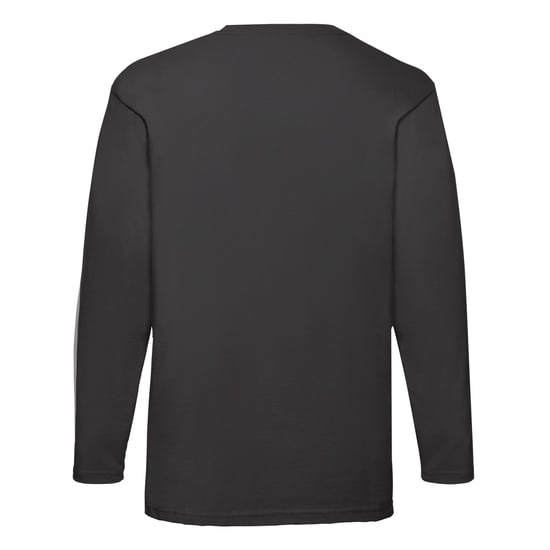 Fruit of the Loom Unisex Adult Valueweight Long-Sleeved T-Shirt (Black) - Image 2