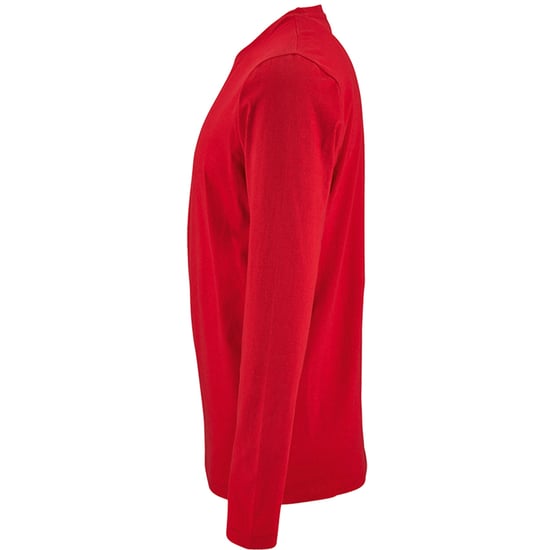 SOLS Mens Imperial Long Sleeve T-Shirt (Red) - Image 3