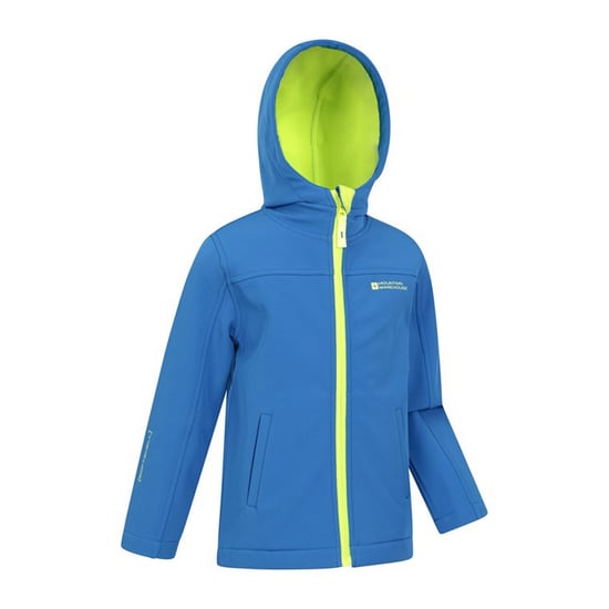 Mountain Warehouse Childrens/Kids Water Resistant Soft Shell Jacket (Cobalt) - Image 4