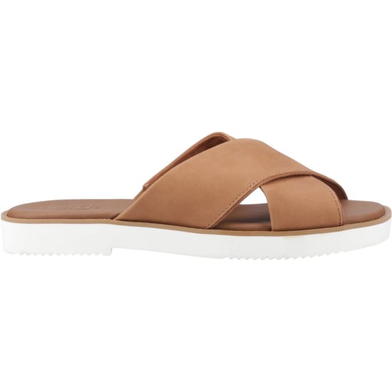 TOMS Mae Crossover Leather Women's Brown Sandals - Image 5