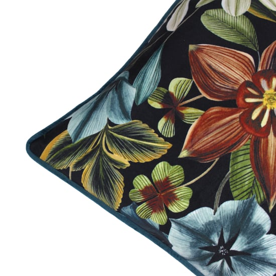 Funda de cojín rectangular floral Jardín de medianoche de Evans Lichfield - Image 4