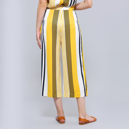 Stripe print fold capri pants - Image 3