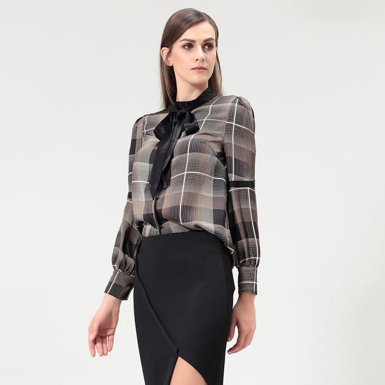Ascot tie tartan shirt - Image 3