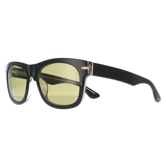 Serengeti Square Unisex Shiny Black Transparent Layer Green 555nm Foyt