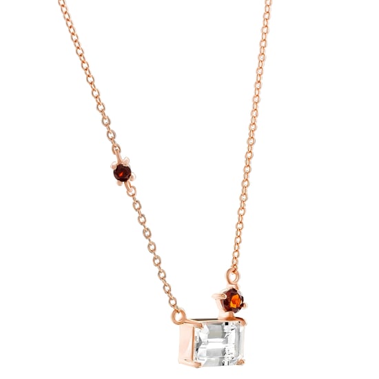 Orphelia 'Fira' Women's 925 Sterling Silver Necklace - Rose ZK-7571/RG - Image 2