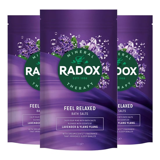 Radox Mineral Therapy Bath Salts Sleep Aromatherapy with Lavender&Ylang, 3x900g