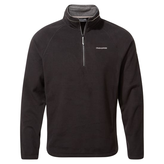 Craghoppers Mens Corey VI Half Zip Fleece Top (Black)