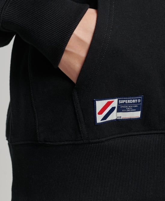 Sudadera extragrande con capucha de chenilla y logotipo de Superdry Code - Image 5
