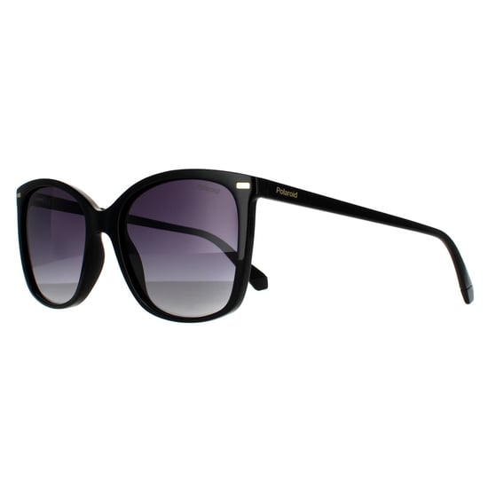 Polaroid Square Womens Black Grey Gradient Polarized Sunglasses 90041091 - Image 2