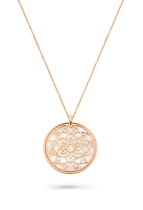 Orphelia 'Madelene' Women's 925 Sterling Silver Chain with Pendant - Rose ZK-7163/RG - Image 1