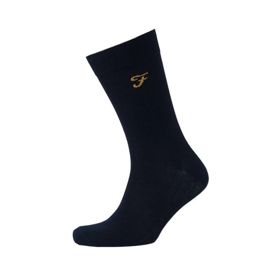 Farah Mens Falton Striped Socks (Pack of 3) (Black/White) - Image 4