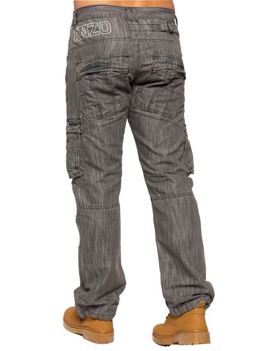 Enzo | Vaqueros de combate para hombre - Gris - Image 2