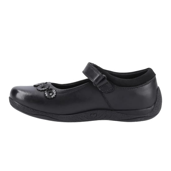 Hush Puppies Girls Christina Leather School Shoes (Black) - Image 3