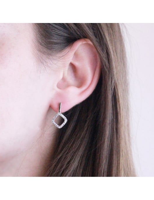 Pendientes Irina - Plata y Cristal - Image 2