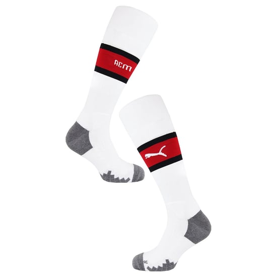 Puma A.C. Milan 1899 Team Mens White Long Band Socks - Image 2